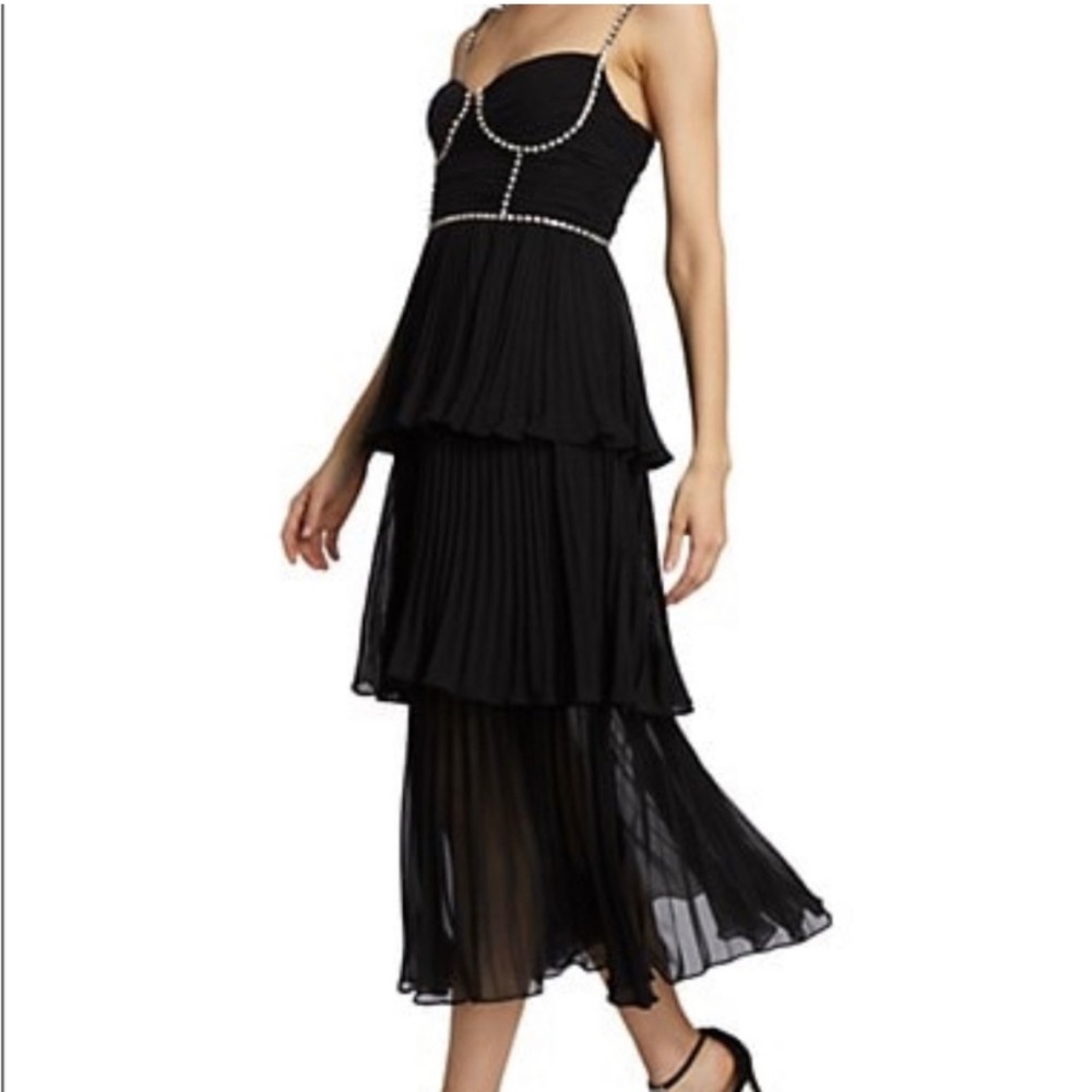 Almost brand new Self Portrait tiered dress